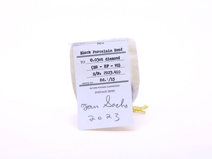 Black Porcelain Bead