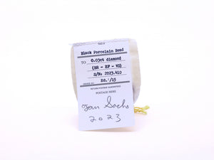 Black Porcelain Bead