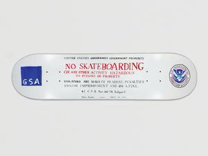 No Skateboarding Skateboard Deck