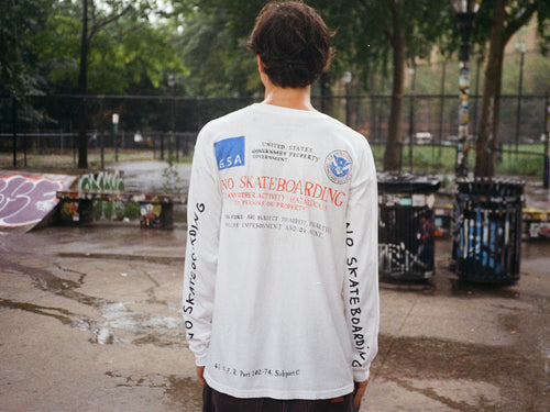 No Skateboarding Long Sleeve Tee