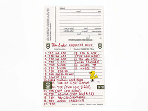 TDK Cassette Zine