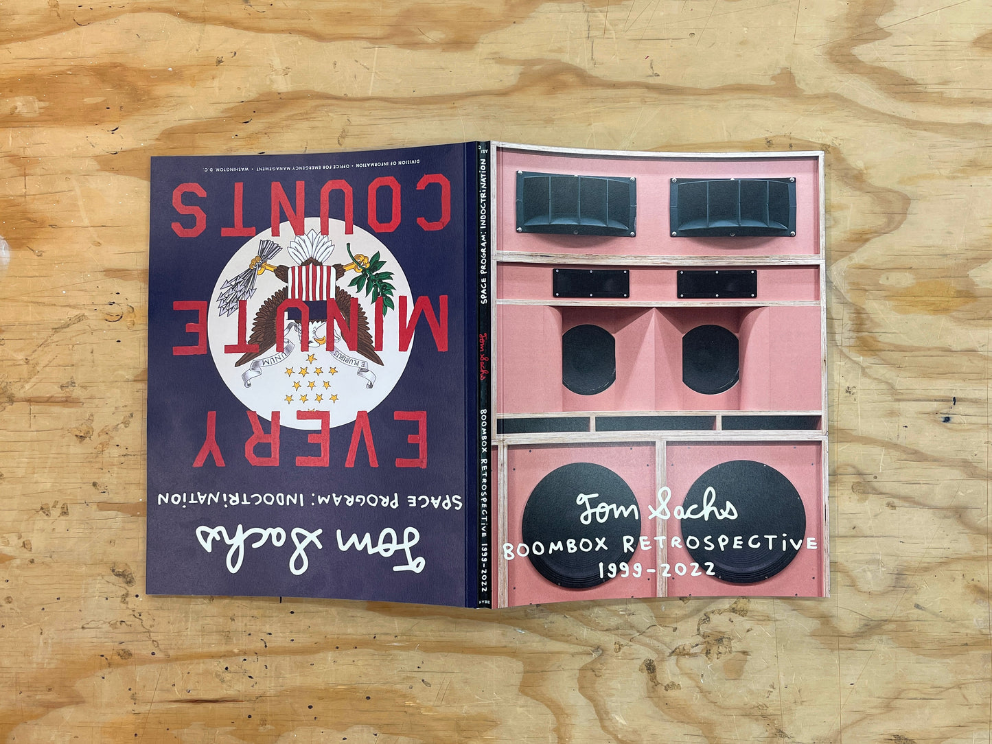 Tom Sachs: Boombox Retrospective/ Space Program: Indoctrination Double Sided Catalogue